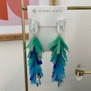 Kendra Scott Justyne Abalone and Gold Earrings